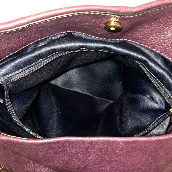 Coach Madison Phoebe 2013 Plum Purple Pebbled Leather Shoulder Bag 26421 - Picture 13 of 13